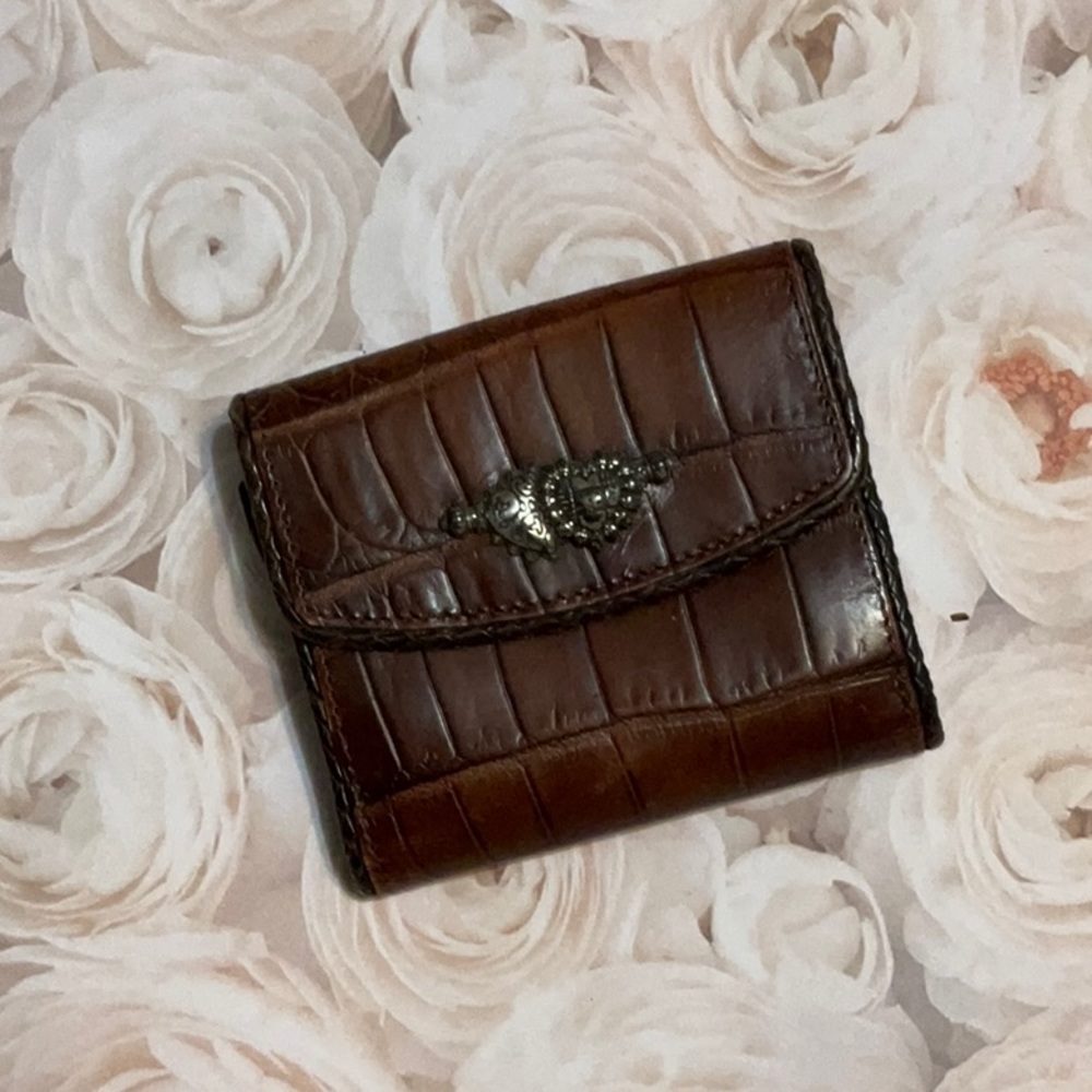 Brighton brown leather wallet VTG